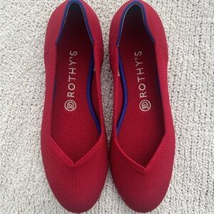 Rothy's Red and Blue Women's Flats
